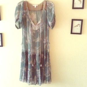 RESERVED Beautiful, unique, sheer dress.