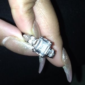 REDUCED 😳😳😱😱 Princess cut cubic zirconia💍💍💍