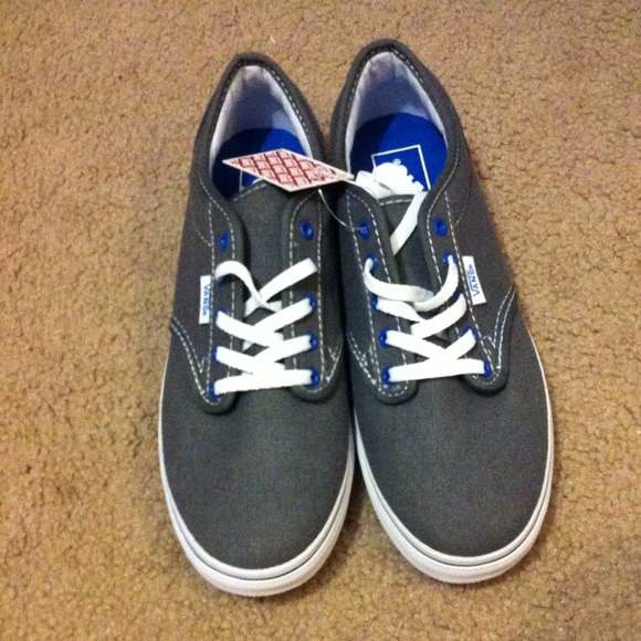 Gray &blue vans
