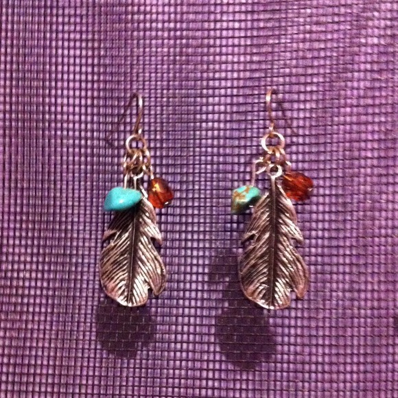 Feather earrings
