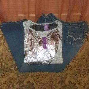 Jazzy Jeans (Shirt Sold)