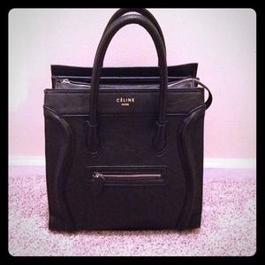 Black Celine inspired handbag