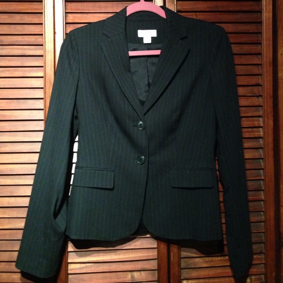Ann Taylor Loft Pin Strip Blazer