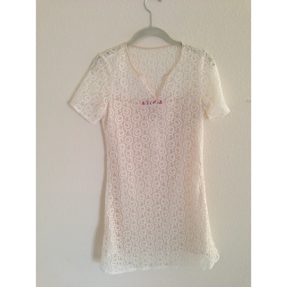 Lace cream dress - Picture 2 of 2