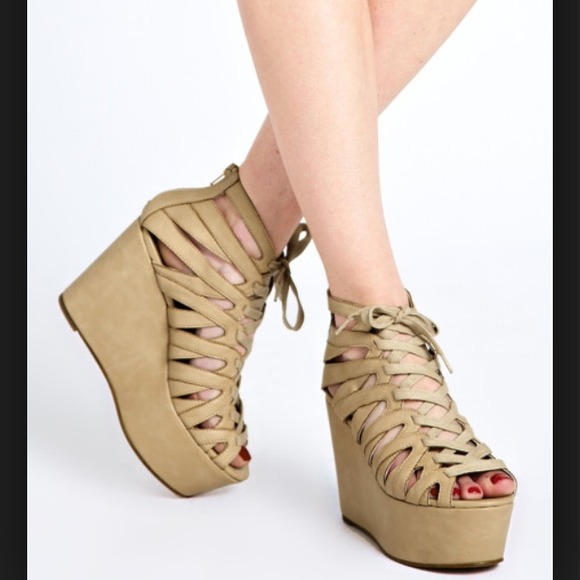 ASOS Holloway Wedge Nude