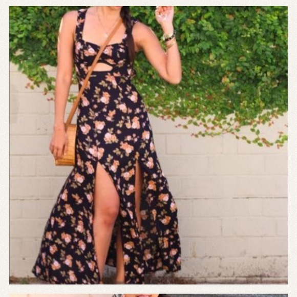 Bundle..Brandy Melville floral maxi & top