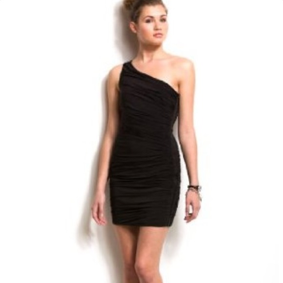 A/X Armani Exchange Dresses & Skirts - Armani Exchange one shoulder ruched mini dress