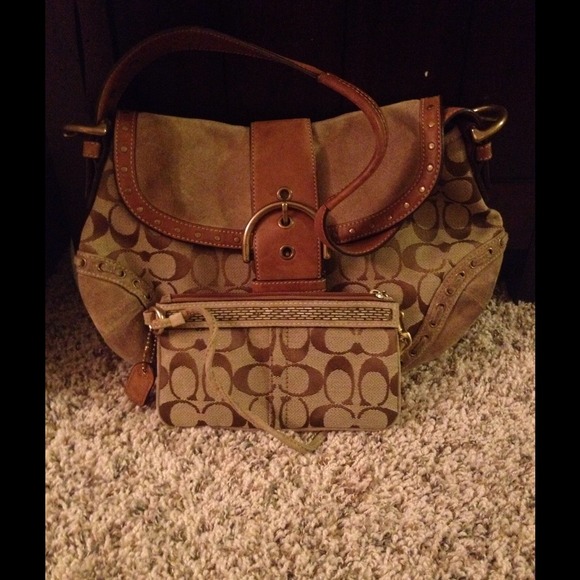 Authentic Coach bag & wallet