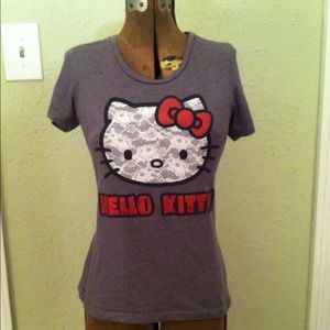 Hello Kitty Tight Fitting Ladies Tee, Size XS/S