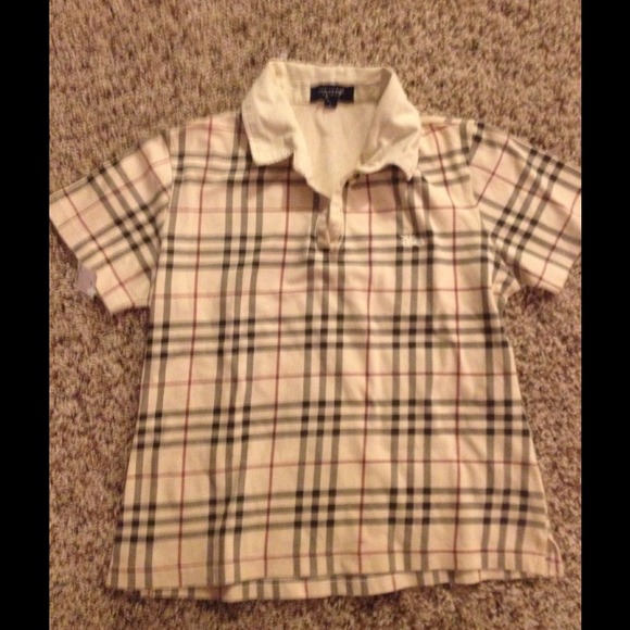 Child's Burberry shirt. Gently used.