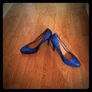 Nine West Dorothy blue heels