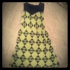 Gucci and Cabana green and black sundress