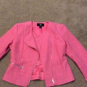 Pink blazer,red skirt & woolen skirt
