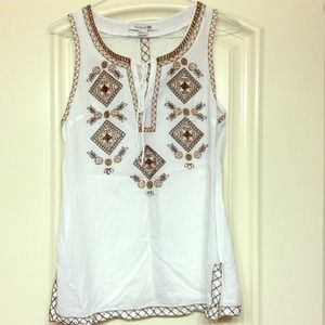 F21 Embroidered Top