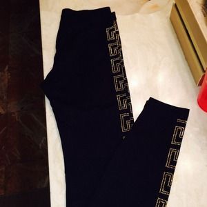 Versace for H&M black leggings