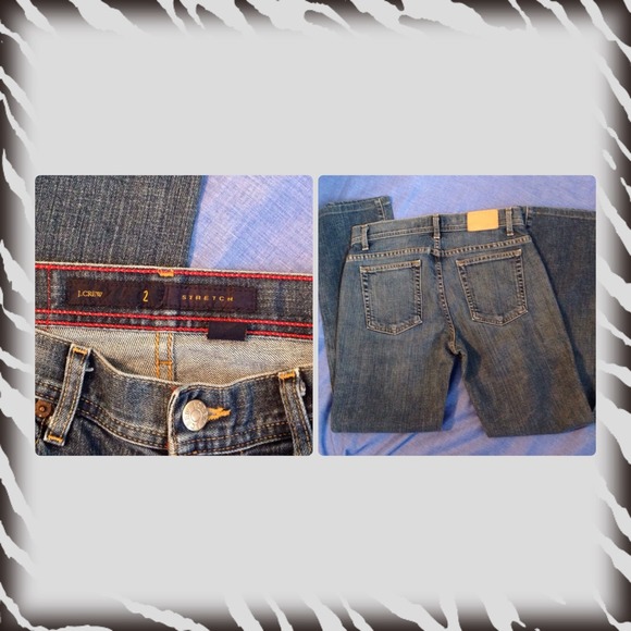 #344  💙💙J. CREW DARK BLUE DENIM JEANS💙💙 - Picture 2 of 2