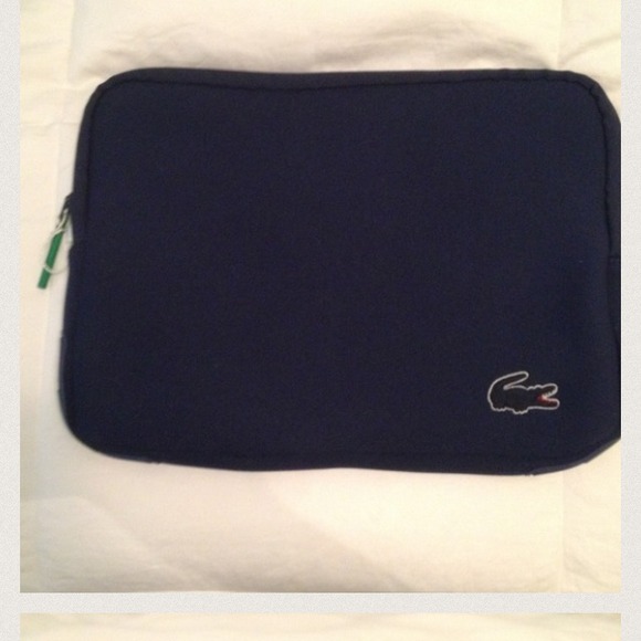 Lacoste laptop cover and lactate purse