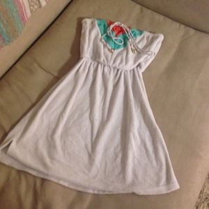 Terry cloth tube dress