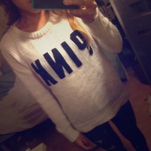 PINK off white knitted sweater