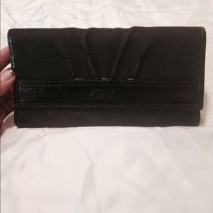 SOLD!!! Coach black signature wallet