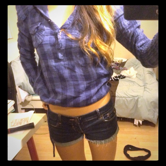 Forever 21 hooded flannel