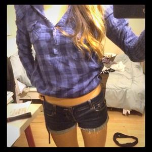 Forever 21 hooded flannel