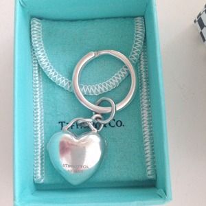 Tiffany silver heart lock key chain❤️❤️❤️😊😊