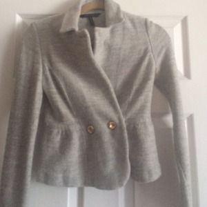 Grey Bcbg Blazer with gold buttons!