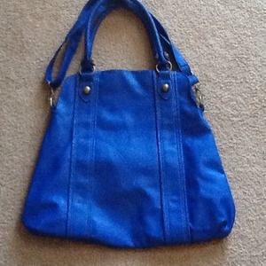 Blue Cross body or shoulder bag