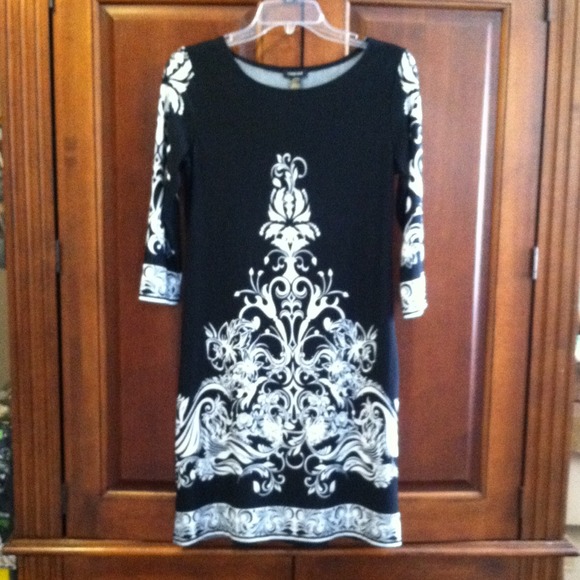 Forever Black white dress