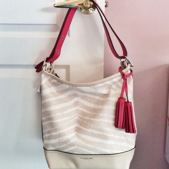 RESERVED Custom Zebra Coach Legacy Duffle