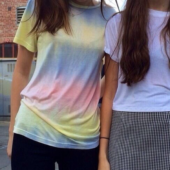 Pastel Tie Dye Top Brandy Melville