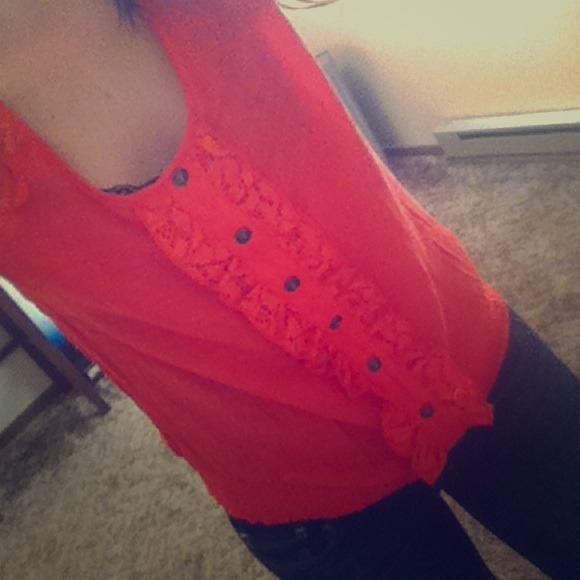 Orange blouse