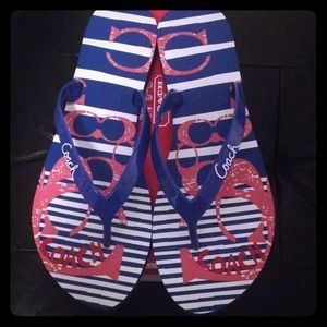 💯Authentic Coach Flip Flops size 10 ‼️ON HOLD‼️