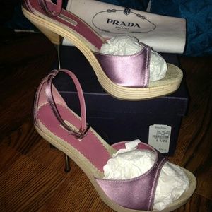Prada Heels, I paid $244 which was an emplo disc