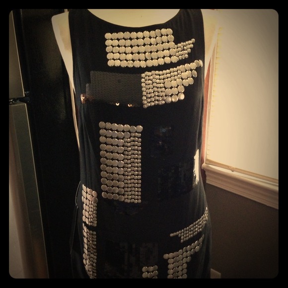 Nwt Bebe dress with sequins