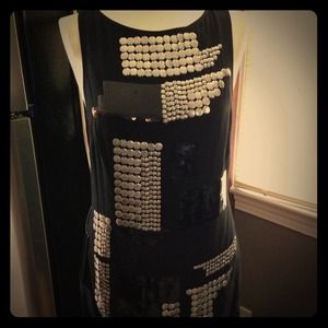 Nwt Bebe dress with sequins
