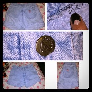 High waisted guess shorts