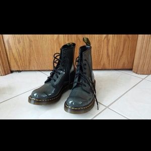 Dr. Martens '1460 W' Boot - Grey Patent