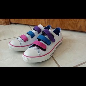 Velcro Converse All Stars - white/multicolor