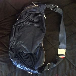 Juicy couture blue satin bag