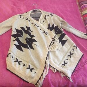 Aztec print sweater
