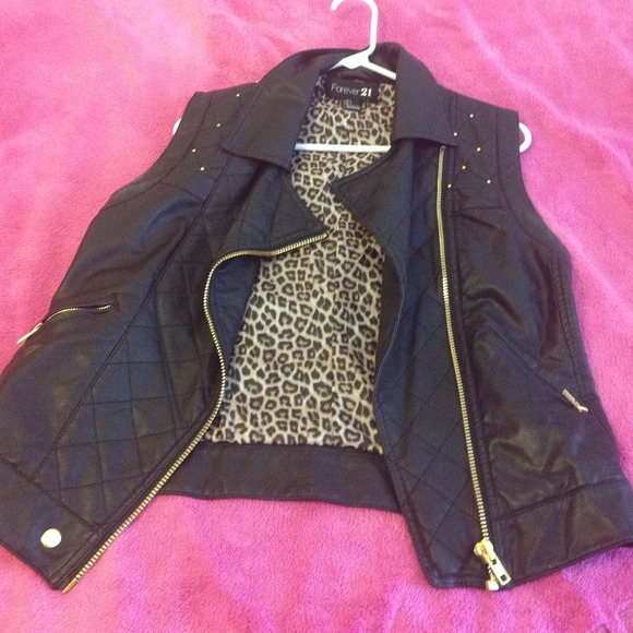 Leather vest