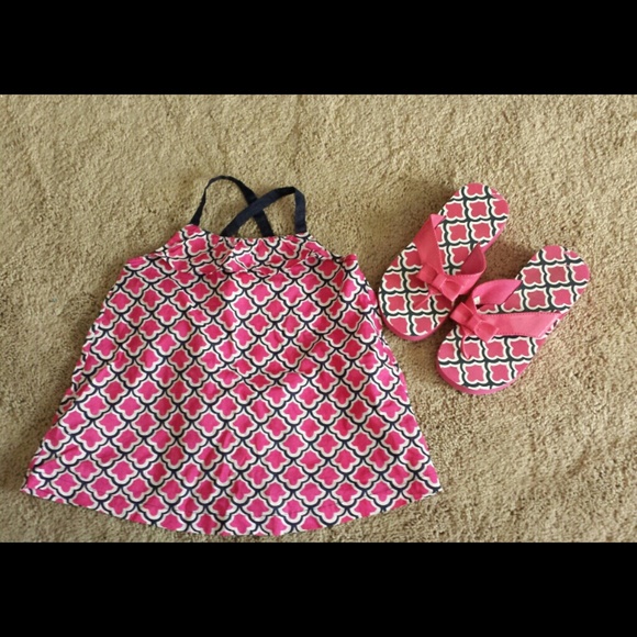 Toddler Gymboree Top and Flip Flops