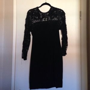 Black embellished special event dress