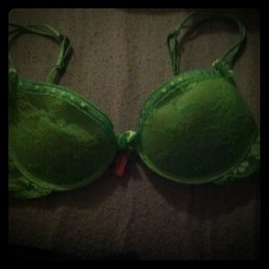 Green Lacey bra!