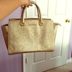 Gold Michael Kors Bag
