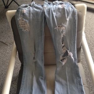 Hollister ripped jeans