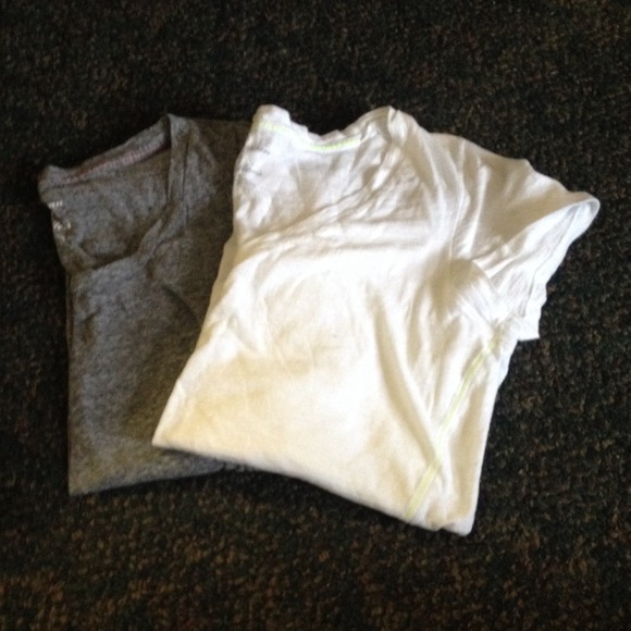 Gray and White Tshirts