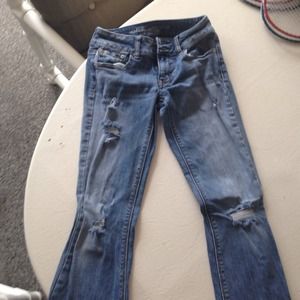 American Eagle ripped jeans